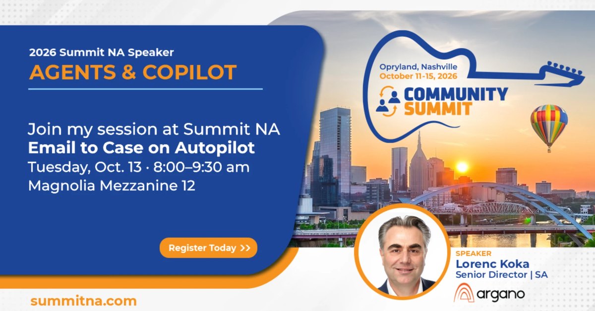Email to Case on Autopilot — Community Summit NA 2026 · Nashville